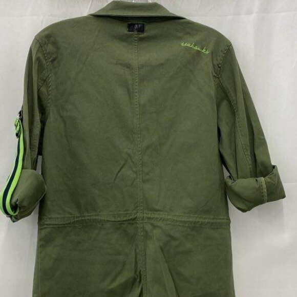 NWT Wear By Erin Andrews Women's Green Seattle Seahawks Utility Jacket - Picture 2 of 16